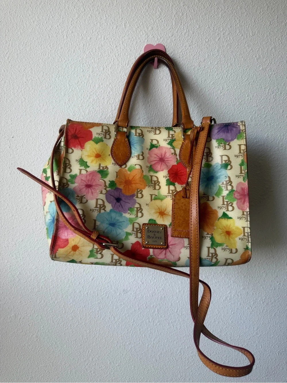 Dooney & Bourke Multicolor Floral Tote Bag